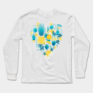 Blue Hawaiian Sweetness Long Sleeve T-Shirt